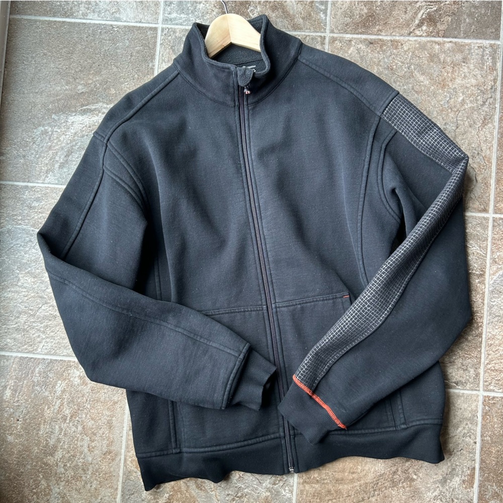 Lululemon Fleece Bomber Style Jacket/Zip up. Size Large in Black. GUC